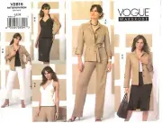 Vogue Wardrobe Sewing Pattern Womens JACKET HALTER TOP SKIRT PANTS V2815 6-10 UC