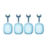 Case Cover for AirPods Max Headphones 2pcs Headphone Clear Case Shockproof Full Cover Protector for Apple AirPods Max -Blue