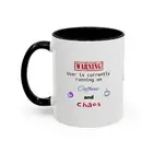 Caffeine & Chaos Coffee Mug– Fun Gift for Coffee Lovers, Quirky Office Humor Mug