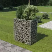 Gabion Planter Galvanised Steel 90x50x100 cm