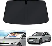 KUST Windshield Sun Shade for Hyundai Ioniq 5 Accessories 2022-2025 34.5‘’x58.5‘’ Sunshade Window Sun Visor Protector Foldable Blocks UV Rays Keep Your Car Cooler