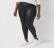 All Worthy Hunter McGrady Ultimate Faux Leather Leggings 5X BLACK A387465