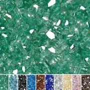10-Pound Fire Glass for Fireplace Fire Pit and Landscaping 1/2-Inch Light Gre...