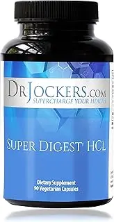 Super Digest HCL by Dr. Jockers, Gut Health Supplement, Digestive Enzymes with Betaine HCl, Digestion Aid, Can Reduce Bloating, 90 Day Supply
