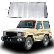 Silver Front Glass Windshield SunShade Visor Screen Cover For Toyota LC71