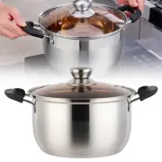 Soup Pot Stockpot With Handles Covered Stockpot Food Steamer Induction Base