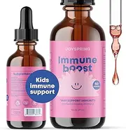 Immune System Booster Toddler Multivitamin Liquid - Children Immune Booster - Immune Support Toddler & Adult Blend - Immune Booster for Kids - Kids Immune Booster - Elderberry Flavored Immunity Drops
