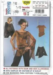72 BURDA 8399: TOPS SIZE 6-24 SEWING PATTERN