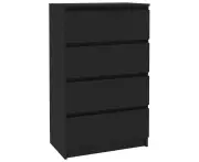 vidaXL Sideboard Black 60x35x98.5 cm Engineered Wood