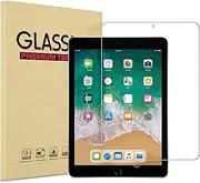 Lnuyefn iPad 9.7 Inch 6th / 5th Generation Screen Protector, Tempered Glass Screen Film Guard for iPad 9.7 2018/2017, iPad Pro 9.7 2016, iPad Air 2 2014 / iPad Air 2013 Anti- Scratch Clear