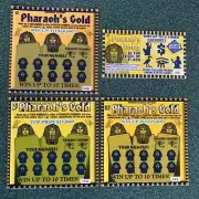 Pharaoh's Gold Instant Lottery Tickets, 4 different states