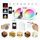 5W RGBWC LED Ceiling Lamp Down Light Bluetooth Mesh APP Touch Panel Controller
