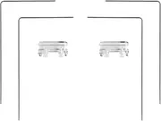 POHOVE 4pcs Stainless Steel Fish Tank LED Light Holder, Aquarium Light Stand Kit