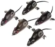LLEIIshen 1Pcs 360 Degree Rotating Spoon Soft Mouse Bait Bells Sound 7cm 17.5g Fishing Lure Silicon Artificial Set Sea Swim Bait/1859