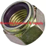 (1000) 5/16-18 Coarse Thread Grade 8 Nylon Insert Hex Lock Stop Nut 5/16x18 ZY