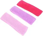 [BESPORTBLE] 3pcs Sports Headband Workout Headband Elastic Headband Sweatband Headband Professional Sweat Bands Sweatbands for Yoga Headband Elastic Sweat Headband Stretchy Headbands Polyester