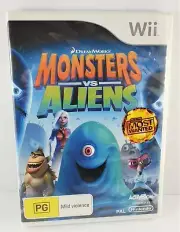 New Nintendo Wii Monsters Vs Aliens Dreamworks Game 2009 PAL Sealed Retired PG