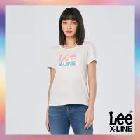 在飛比找Yahoo奇摩購物中心優惠-【X-LINE】Lee 女款 馬卡龍色大LOGO短袖圓領T恤