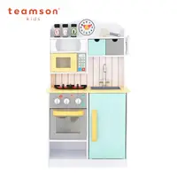 在飛比找PChome24h購物優惠-Teamson 佛羅倫斯木製家家酒兒童廚房玩具(黃綠)