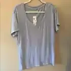 Aeropostale Light Blue v Neck Women's Top