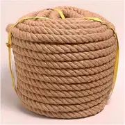 Twine Thick Rope Natural Jute Rope 50M Nautical Ropes Manila Rope Large Decorative Hemp Rope 8/10/12MM Thick Heavy Duty for Crafts, Gardening, Bundling, DIY