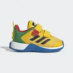 ADIDAS 小童 慢跑鞋  LEGO SPORT DNA CF I 運動 休閒 魔鬼氈 樂高 舒適 黃  HQ1308