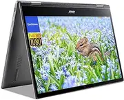Acer Newest Spin 513 2-in-1 Chromebook, 13.3" FHD IPS Touchscreen, Qualcomm Kryo 468 Processor, 4GB RAM, 64GB eMMC+ 128GB USB Driver, All-Day Battery, Chrome OS