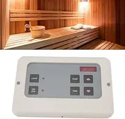 Sauna Control Panel, Steam Generator,Sauna Temperature Controller Home Digital Steam Generator Controller Wall Mounted Control Box Controller (White)