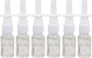 VASANA 6PCS 10ml Empty Portable Glass Nasal Spray Bottles Cosmetic Makeup Fine Mist Sprayers Perfume Bottles Sold Empty Travel Size Container For Makeup Water Perfumes Essential Oils Clear