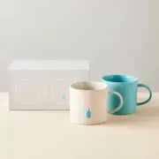 Blue Bottle Coffee MOHEIM Shigeichiro Takeuchi Design Stoneware Mug Cup Pair