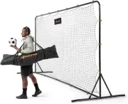 Soccer Rebounder Net 6X12 Feet Practice Soccer Training Equipment | Portable, Ea
