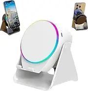 4-in-1 360° Rotating Bluetooth Speaker Stand, Cell Phone Stand with Wireless Bluetooth Induction Speaker, Anti-Slip Base Hd Surround Sound, Cool Multi Functional Gadget Unique Gifts for Men