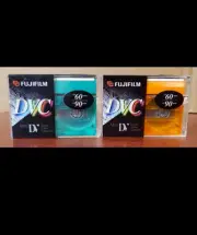 2 pack FujiFilm DVC Mini DV Digital Video Cassette Tapes 60 Minute NEW SEALED