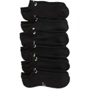 Nike Everyday Cushioned No-Show Socks - Pack of 6 in 010 Black/white at Nordstrom, Size Medium