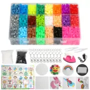 AU 5mm For Perler/Hama Beads Kit Kids Fun DIY Craft 24 Colours Set Gift Toys