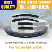 Weathershields + Injection Bonnet Protector for Triton MQ Extra Cab 15-18 4p #T