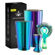 Boston Cocktail Shaker Bar Set, Weighted Boston Shaker Tins, Bartender Kit wi...
