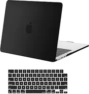 [MOSISO] Compatible with MacBook Air 13.6 inch Case 2025-2022 M4 A3240 M3 A3113 A2681 M2 Chip with Liquid Retina Display & Touch ID,Protective Plastic Hard Shell Case & Keyboard Cover Skin, Black