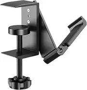 Desktop Clamp Holder - Adjustable Table Mounting Clamp | Aluminium Alloy Headphone Hanger Hook | 360 Degree Adjustable Headphone Holder Desk Storage, Rotating Headphone Holders for Home