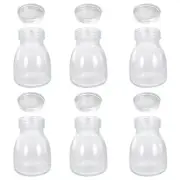 6 Pcs Bottle Glass Candy Jar Sealed Jars Yogurt Bottles Baby