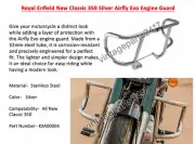 Royal Enfield Classic 350 Reborn " Silver Airfly Evo Motor Protection "
