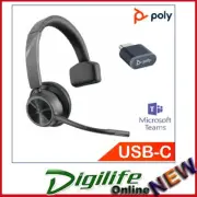 HP Poly Voyager 4310 Bluetooth Headset, MS Teams certified, BT700 USB-C Dongle