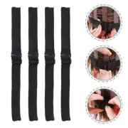 4 Pcs Diy Wig Accessories Black Elastic Bands Sewing Wigs Making Tools