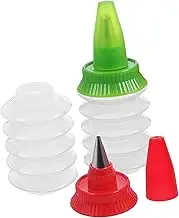FELTECHELECTR Cookie Icing Bottles Set of 2 Decorating Tools for Biscuit Cupcake Cake Versatile Baking Accessories Random Color