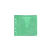 PREMIUM 300 COLOUR double sided Plastic Sleeves CD DVD BD-R Cover HOLD 600 GREEN