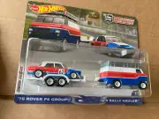 HOT WHEELS DIECAST Team Transport - ‘70 Rover P6 Group 2 & HW Rally Hauler #55