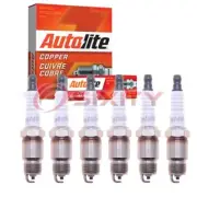 6 pc Autolite Copper Core Spark Plugs for 1989-1995 Chevrolet S10 2.8L 4.3L xo (for: Chevrolet)