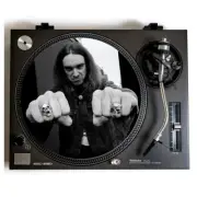 Cliff Burton DJ Turntable Slipmat for Vinyl Records Fits 12" Players Metallica