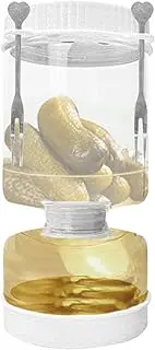 Pickle Jars with Lids - Airtight Storage Pickle Jar,Glass Pickling Jar Storage Container, Pickle Keeper Pickle Juice Separator, Food Storage Kitchen Jars