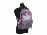 17.5" Pink Stripes Mesh Backpack School Book Bag Tote NWT